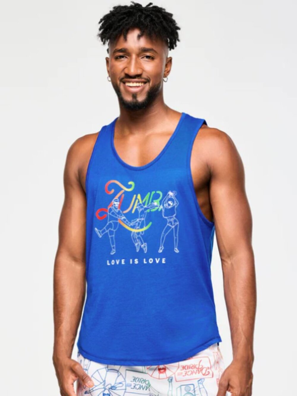 Large Zumba Wear Love is Love Men's Sleeveless Pride Tank